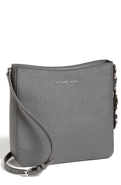 michael kors jet set heritage large black and grey|mk jet set large crossbody.